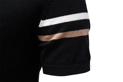 AIOPESON Knitted Short Sleeve T-Shirt PSM8510 - BundleWear
