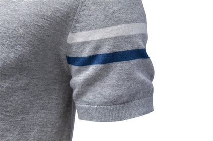 AIOPESON Knitted Short Sleeve T-Shirt PSM8510 - BundleWear