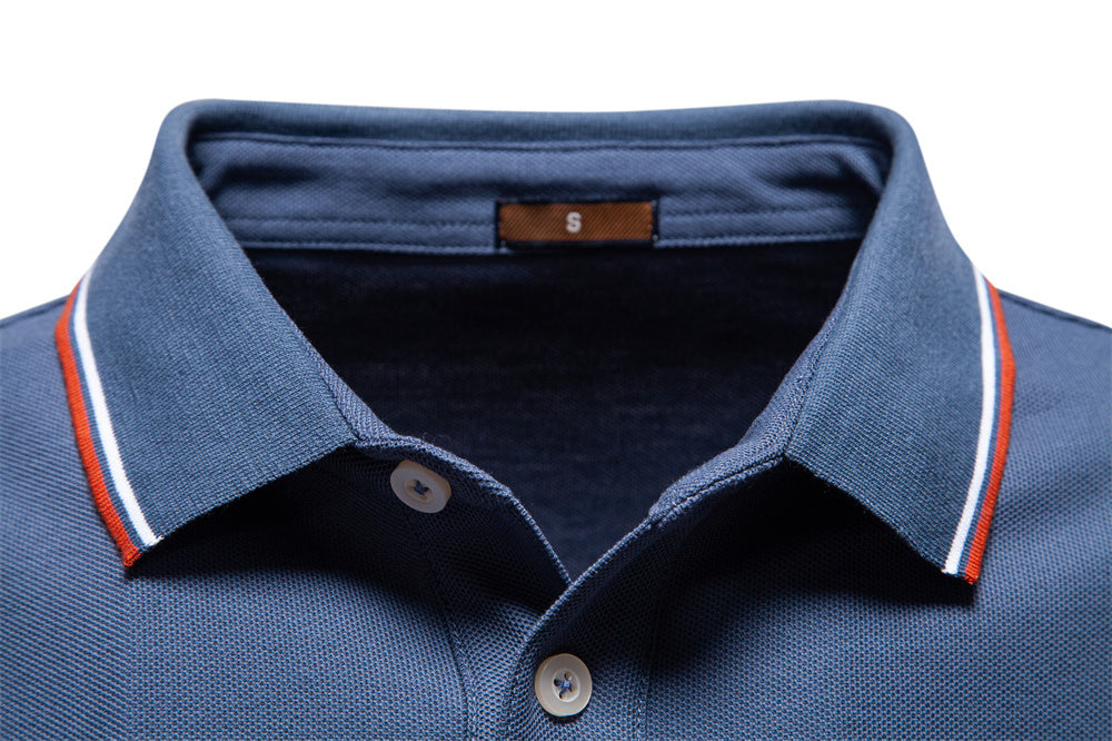 AIOPESON Long Sleeve Polo PL7015 - BundleWear