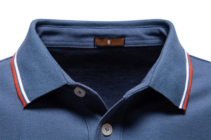 AIOPESON Long Sleeve Polo PL7015 - BundleWear