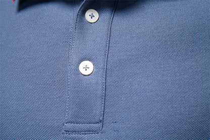 AIOPESON Long Sleeve Polo PL7015 - BundleWear