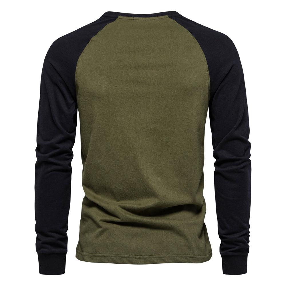 AIOPESON Long Sleeve T-Shirt TS2017 多颜色 - BundleWear