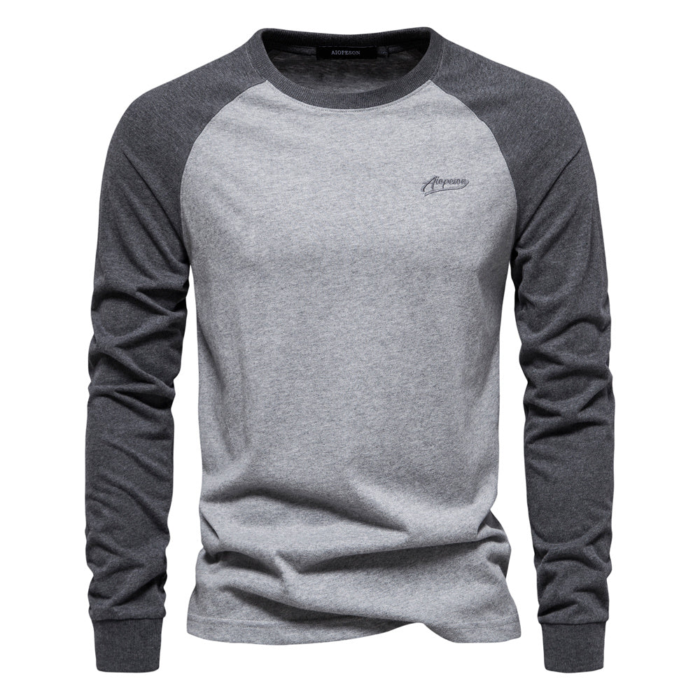 AIOPESON Long Sleeve T-Shirt TS2017 多颜色 - BundleWear