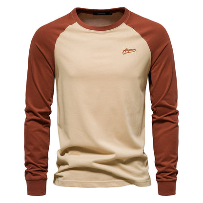 AIOPESON Long Sleeve T-Shirt TS2017 多颜色 - BundleWear
