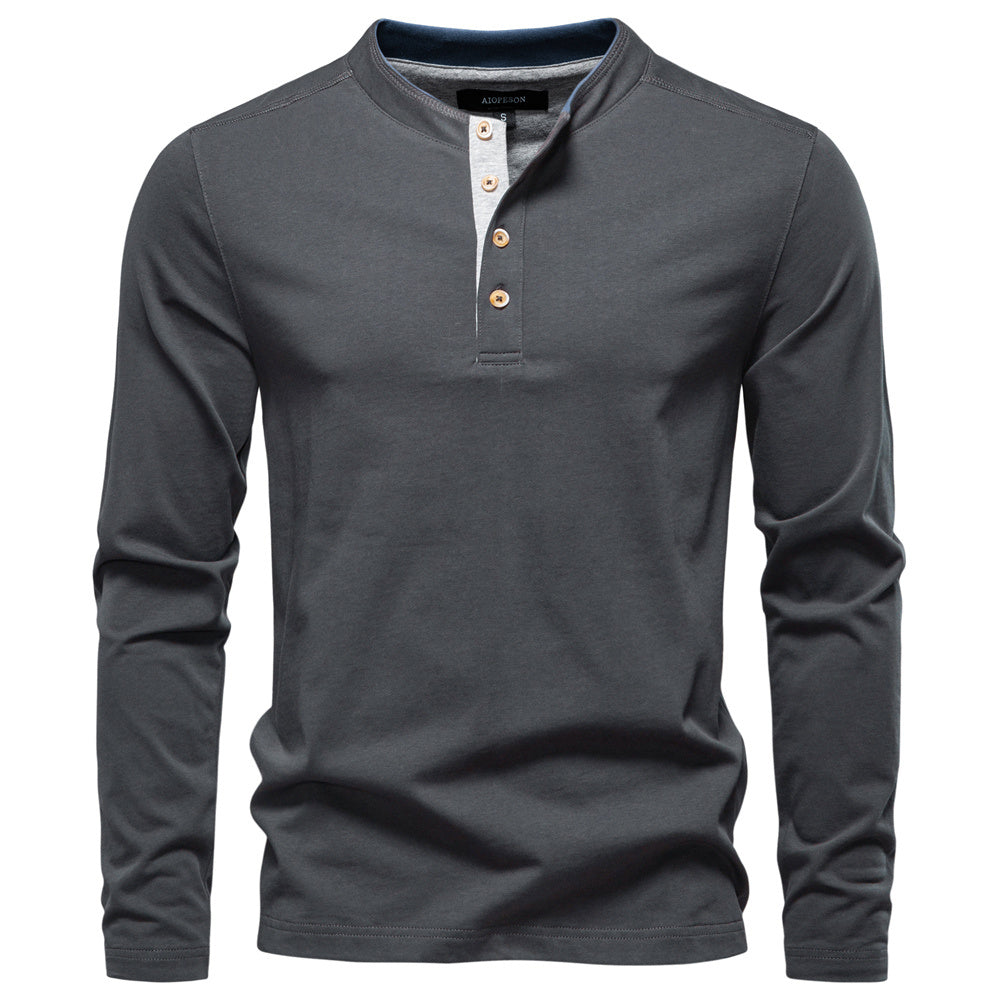 AIOPESON Long Sleeve T-Shirt TS9012 - BundleWear