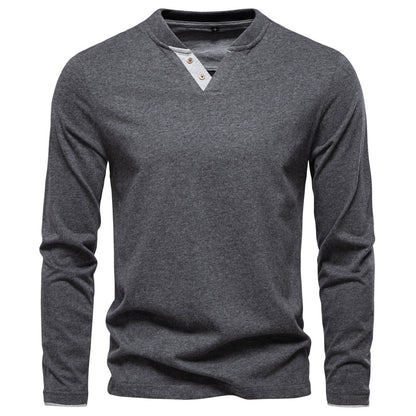 AIOPESON Long Sleeve T-Shirt TS9015 - BundleWear