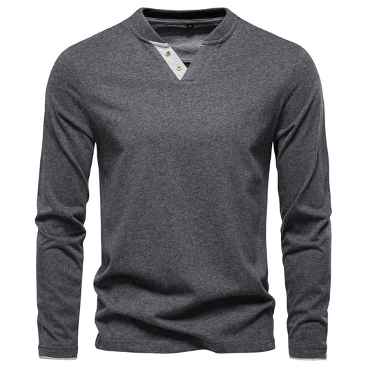 AIOPESON Long Sleeve T-Shirt TS9015 - BundleWear