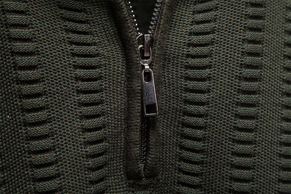 AIOPESON Stand Collar Sweater Y6211 - BundleWear