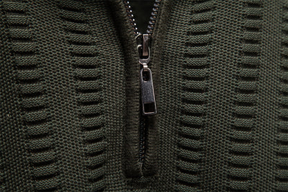 AIOPESON Stand Collar Sweater Y6211 - BundleWear
