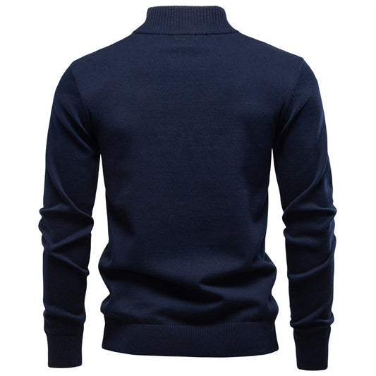 AIOPESON Stand Collar Sweater Y6222 - BundleWear