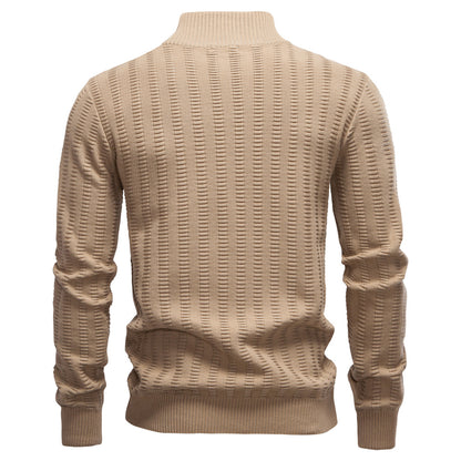 AIOPESON Stand Collar Sweater Y6211 - BundleWear