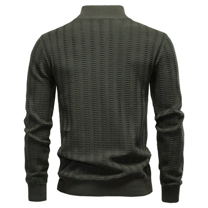 AIOPESON Stand Collar Sweater Y6211 - BundleWear