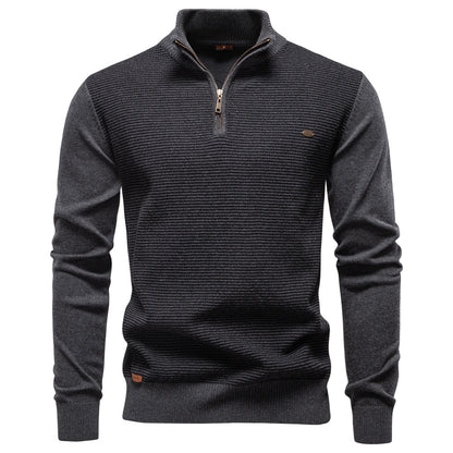 AIOPESON Stand Collar Sweater Y6222 - BundleWear