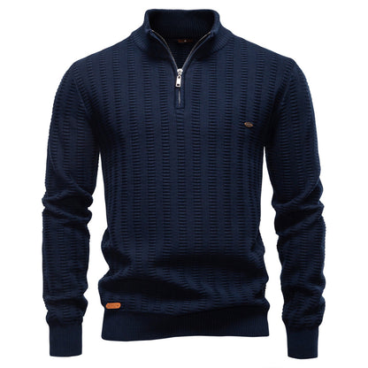 AIOPESON Stand Collar Sweater Y6211 - BundleWear