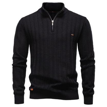 AIOPESON Stand Collar Sweater Y6211 - BundleWear