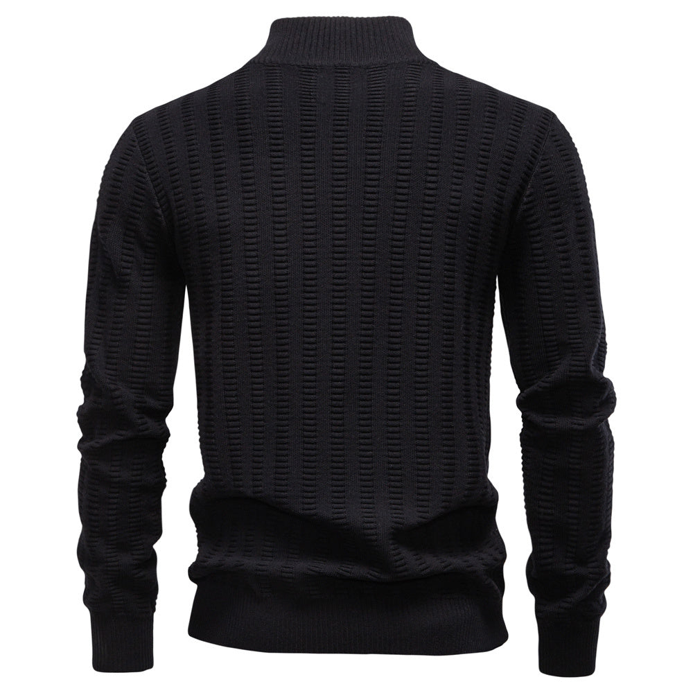 AIOPESON Stand Collar Sweater Y6211 - BundleWear