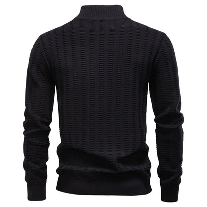 AIOPESON Stand Collar Sweater Y6211 - BundleWear