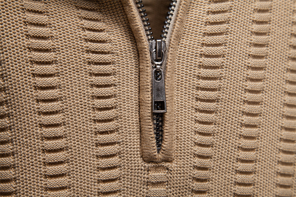 AIOPESON Stand Collar Sweater Y6211 - BundleWear