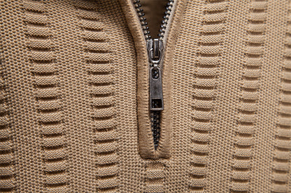 AIOPESON Stand Collar Sweater Y6211 - BundleWear