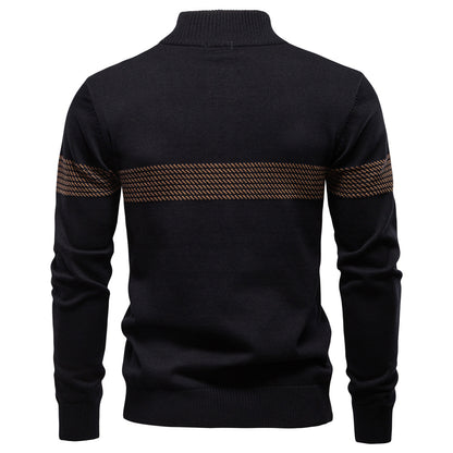 AIOPESON Stand Collar Sweater Y6224 - BundleWear