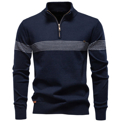 AIOPESON Stand Collar Sweater Y6224 - BundleWear