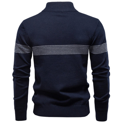 AIOPESON Stand Collar Sweater Y6224 - BundleWear