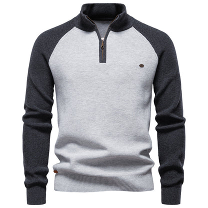 AIOPESON Stand Collar Sweater Y835 - BundleWear