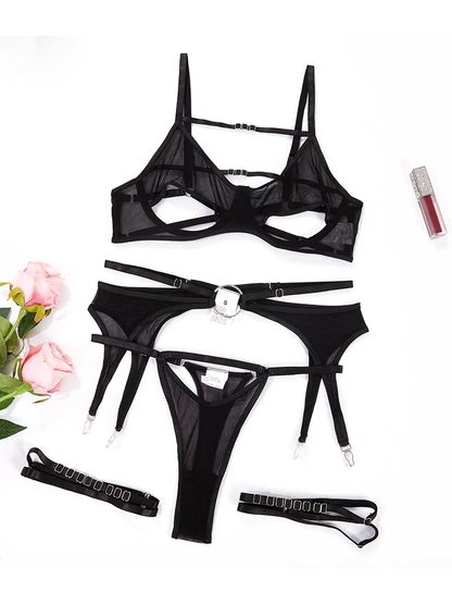 Cut-Out Lingerie Set