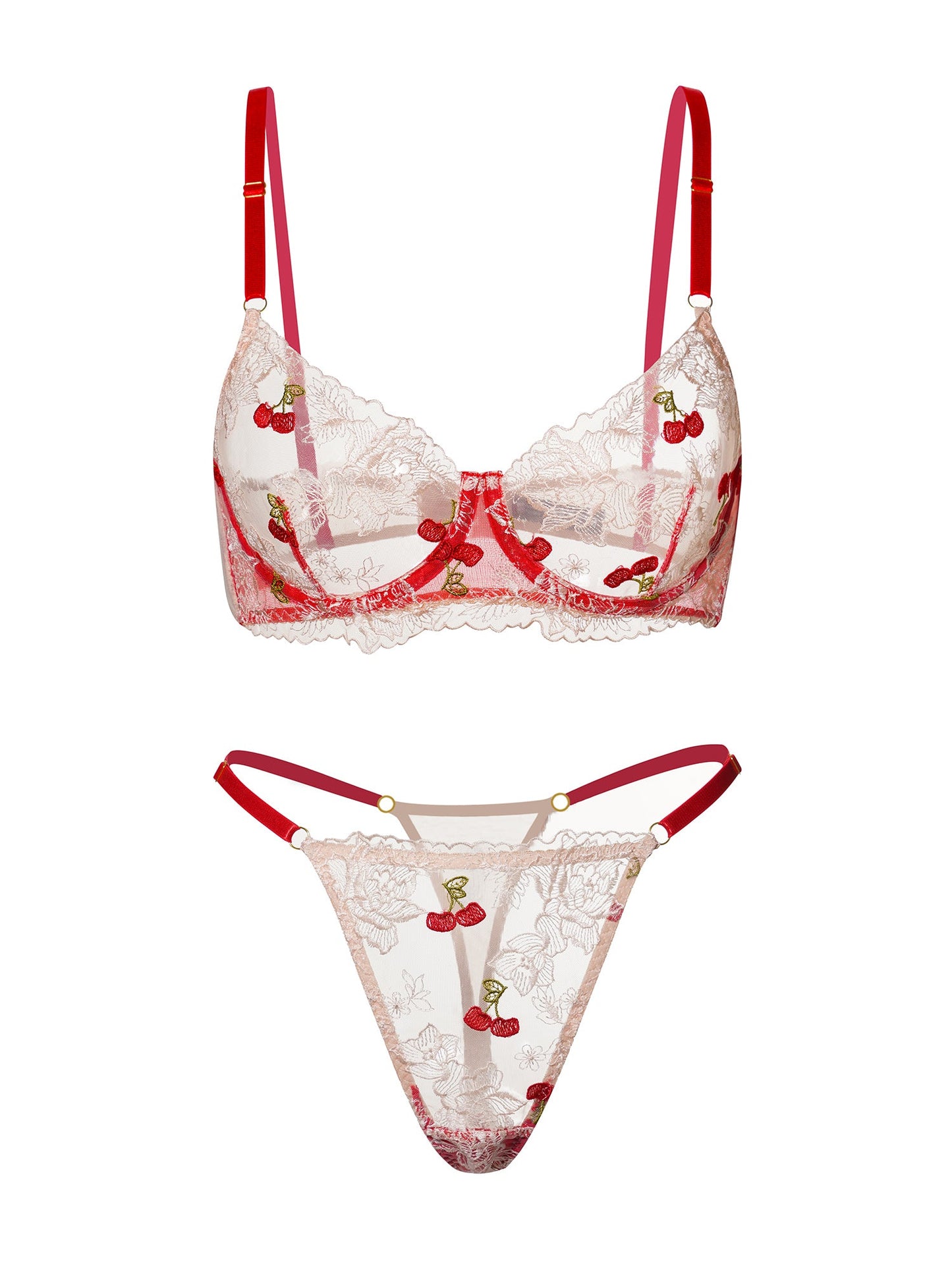 Red Cherry Lingerie Set