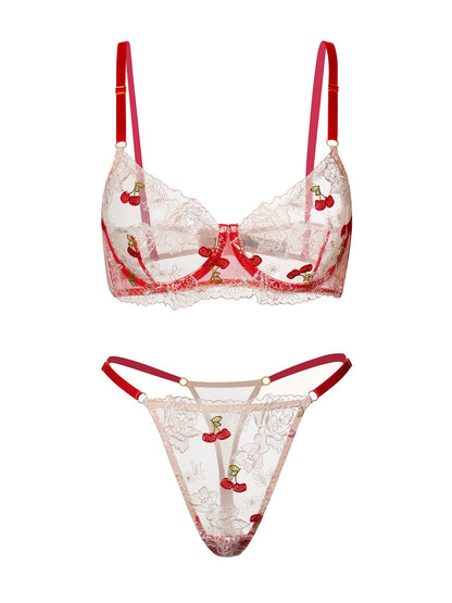 Red Cherry Lingerie Set