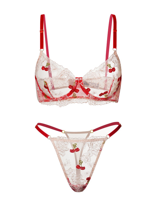 Red Cherry Lingerie Set