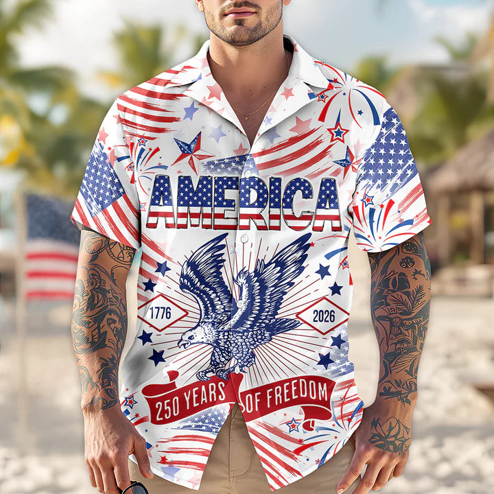 250 Years Of Freedom Hawaiian Shirt - BundleWear