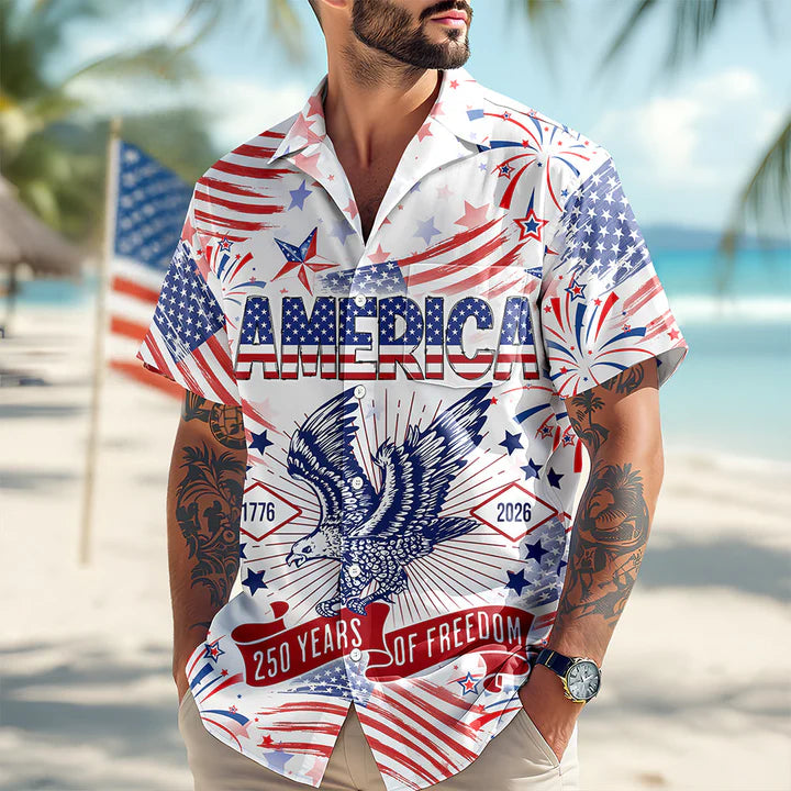 250 Years Of Freedom Hawaiian Shirt - BundleWear