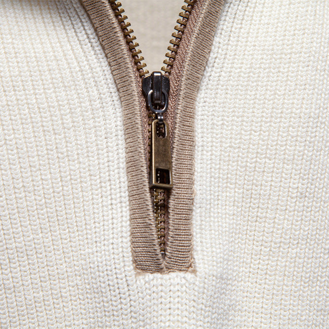 AIOPESON Stand Collar Sweater Y835 - BundleWear