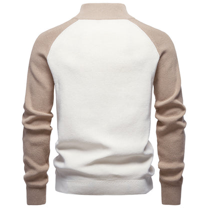 AIOPESON Stand Collar Sweater Y835 - BundleWear