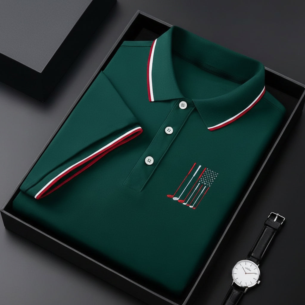 Men's short-sleeved polo shirt ML19 - BundleWear