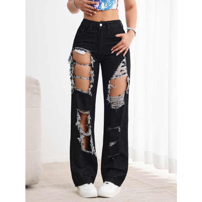 Ripped black jeans