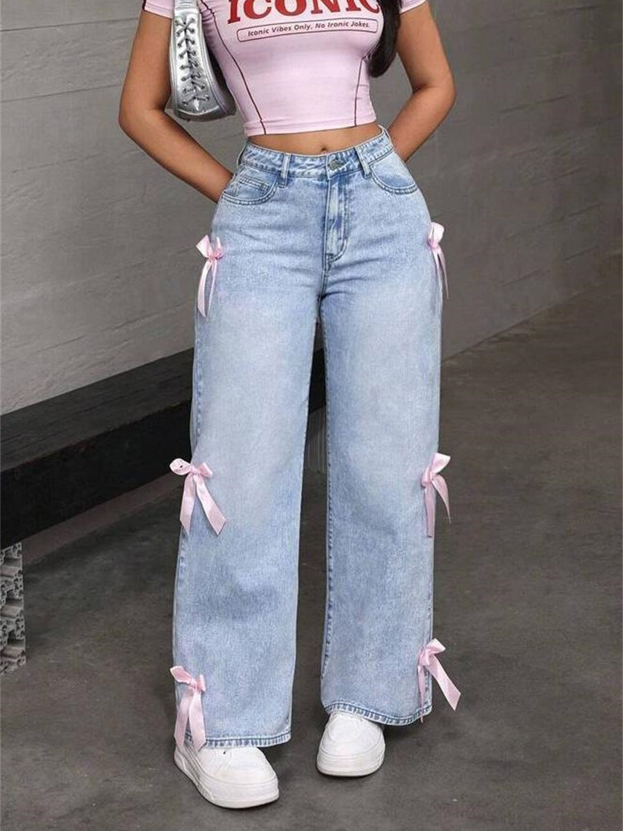 Snowflake Bow Jeans