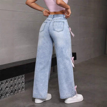 Snowflake Bow Jeans