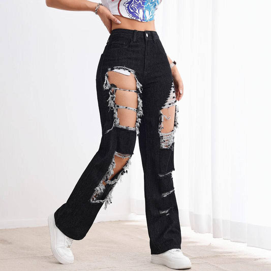 Ripped black jeans - MATCHING MASTER