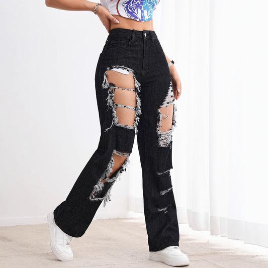 Ripped black jeans