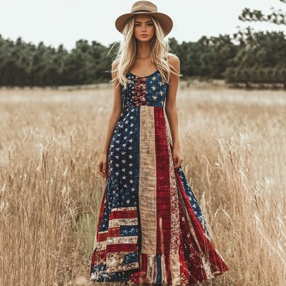 USA 250th Women's loose-fitting versatile dress - BundleWear