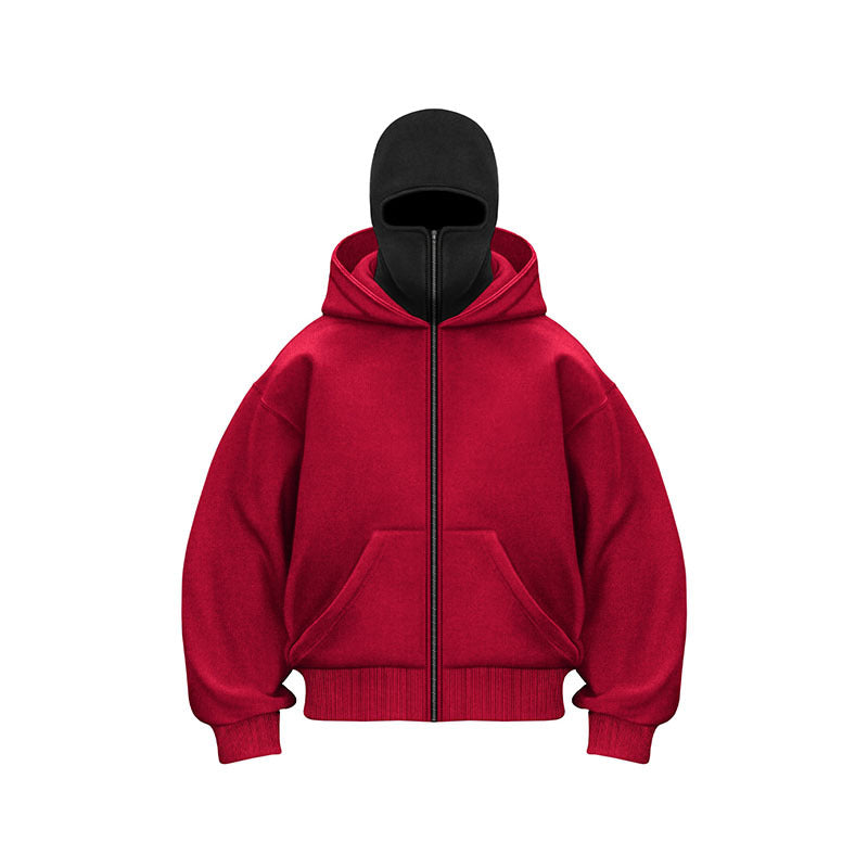 Ninja Mask Double Hood Unique Design Hoodie