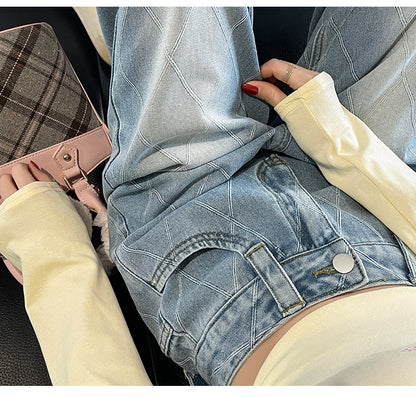 Plaid jeans