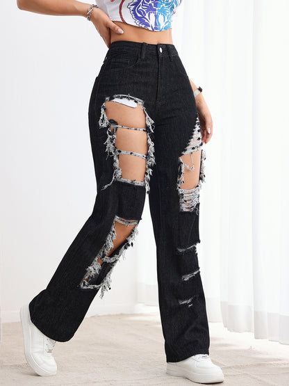 Ripped black jeans