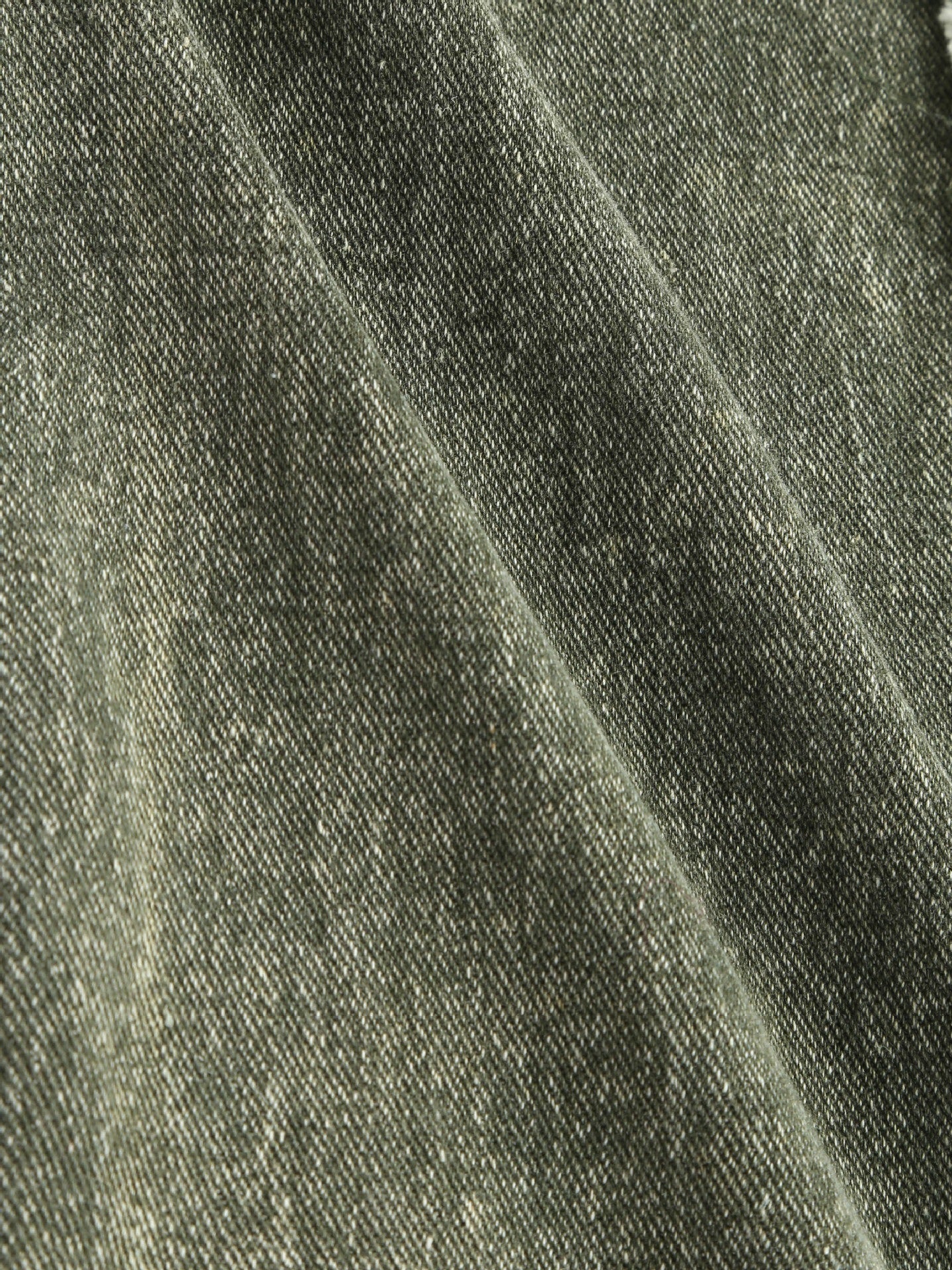 Raw edge panelled jeans