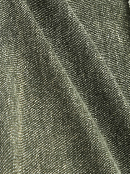 Raw edge panelled jeans