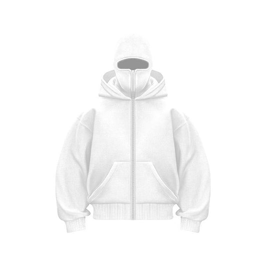 Ninja mask double hooded unique design hooded sweatshirt