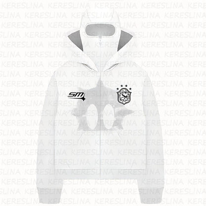 Ninja mask double hooded unique design hooded sweatshirt