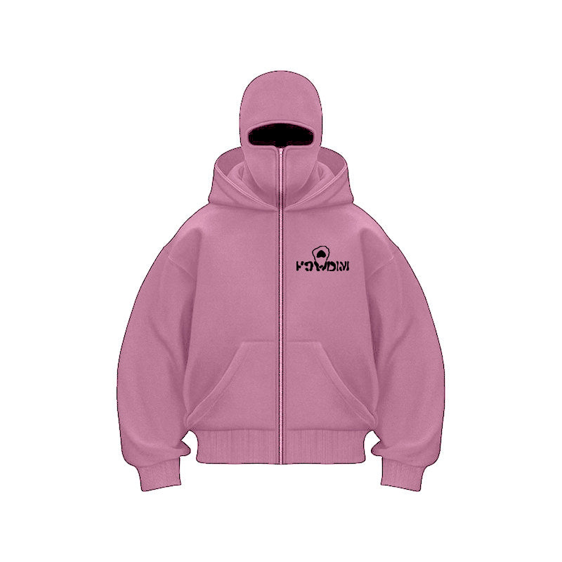 Ninja mask double hooded unique design hooded sweatshirt